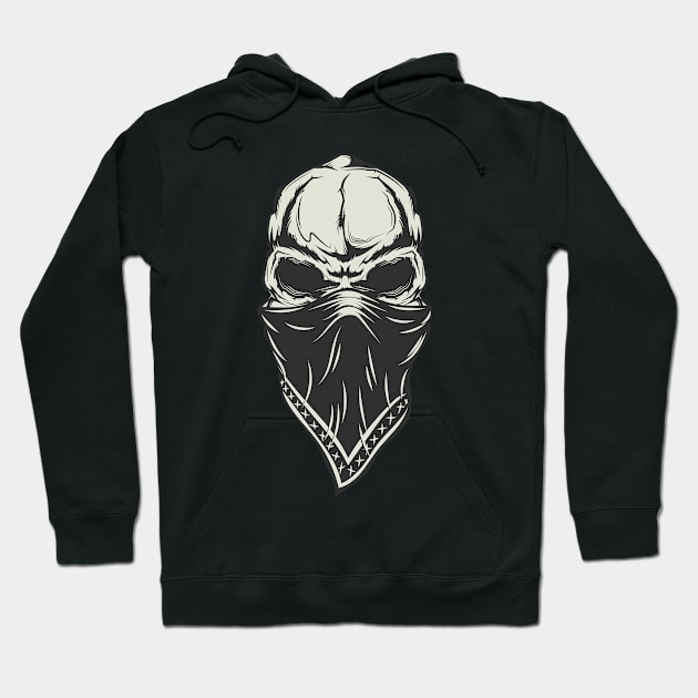 skull masked Hoodie by ShirtyLife